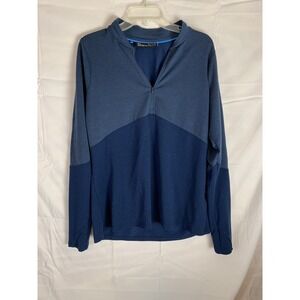 Under Armour Pullover Women's  XL Blue 1/4‎ Zip Heatgear Outdoor Sporty